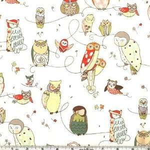 45 Wide Alexander Henry In the Kitchen Spotted Owl Natural Fabric By 