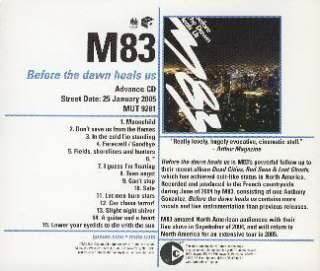 M83   Before the Dawn Heals Us 15 Track Promo Advance 724596928127 