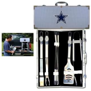   Cowboys NFL 8 Pc. BBQ Barbeque Utensil Set with Aluminum Case  