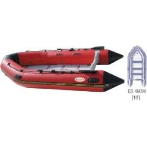   ES490W 161 Inflatable 1100 Denier PVC 9 Person 30HP Max Dinghy Boat