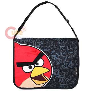 Rovio Angry Birds School Messenger Bag w/Large Red Bird Plush 