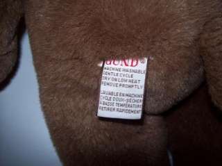 GUND 16 PLUSH BROWN TEDDY BEAR STUFFED ANIMAL  
