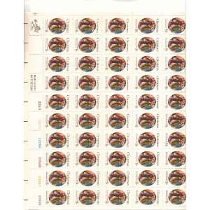 Christmas Angels Full Sheet of 50 X 8 Cent Us Postage Stamps Scot 