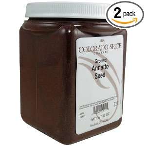 Colorado Spice Annatto Seed, Ground, 32 Ounce Jars (Pack of 2)