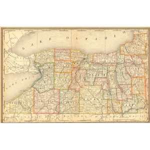  McNally 1883 Antique Railroad Map of Western New York 