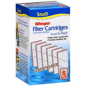   FILTER CARTRIDGES 6 Pack S SMALL Fish Aquarium Crystal Clear Water