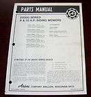 ARIENS 25000 SERIES 8 & 10 HP RIDING MOWER PARTS MANUAL