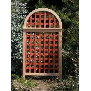  Andover Arch Landscape Screen   Brick Red