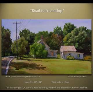 Road to Friendship Maine Art Landscape Painting Bechler  