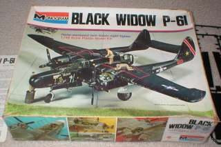 Monogram Black Widow P 61 1/48 Scale Model Kit  