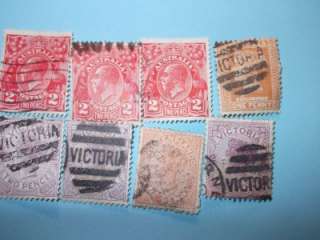 SMALL COLLECTION OF AUSTRALIAN QUEEN VICTORIA STAMPS  