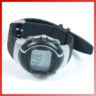   Monitor Stop Watch Calorie Counter Fitness Exercise Black 009  