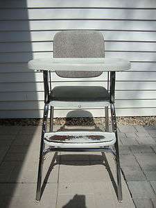 Vintage Retro Sturdy Chrome Cosco Baby High Chair  