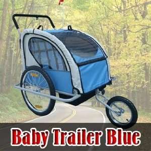  Frugah NEW 2in1 Double Baby Bike Bicycle Trailer Stroller 