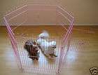 Pink Colored Play Exercise Play Pen Play Yard With Door  30H