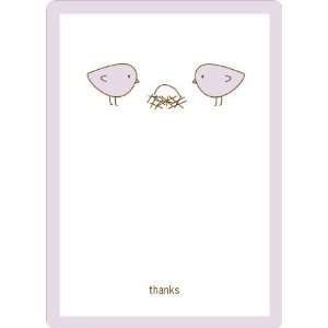  Thank You Card for Nesting Birds Baby Shower Invitation 