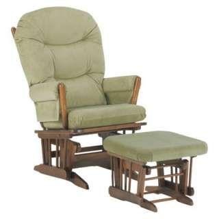 Dutailier Ultramotion 2 Position Glider & Ottoman Combo   Espresso and 