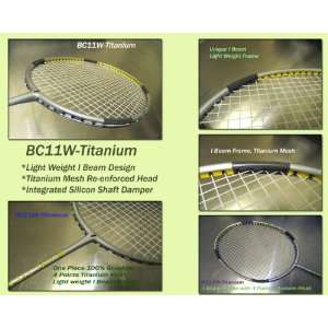   Sports Badminton Racket F BC11W Titanium Racket