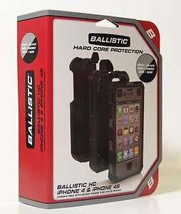   Ballistic iphone 4 4S HARD CORE HC rugged grey black case  