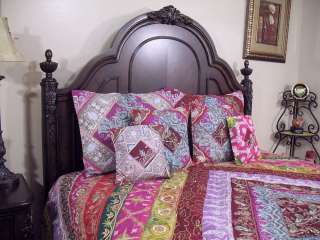   Indian Style 7P Bedding Bohemian Bedroom Coverlet Ensemble  