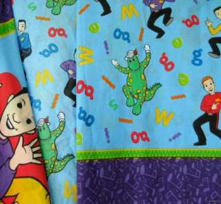 THE WIGGLES twin sheet SET and pillow case Cutter?  