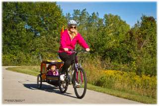  KIDS BIKE TRAILER / BABY CHILDREN TODDLER DUAL BICYCLE (Bike Trailer 