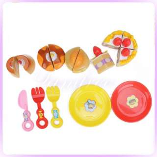 TOYs PASTRIES pretend play CAKE food fork Knife kitchen  