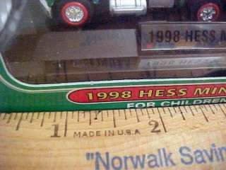HESS MINI TRUCK 1998 RARE FIRST YEAR 500.000 MADE WITH BATTERY REMOVED 