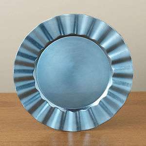BLUE, SILVER, PURPLE ROUND CHARGER PLATES(NEW)  