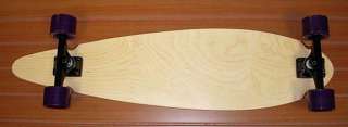 NEW HOT LONG BOARD SKATEBOARD COMPLETE PIN TAIL NATURAL  