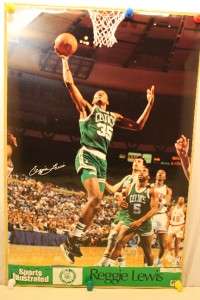 NBA Boston Celtics Reggie Lewis poster  