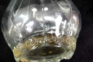 Victorian Glass Brass Wine Jug Carafe Dragon Handle  