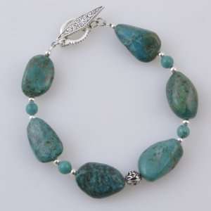  Barse Sterling Silver Turquoise Beaded Bracelet Jewelry