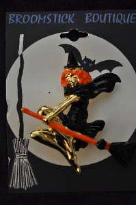 DANECRAFT HALLOWEEN Flying Witch on her Broom  