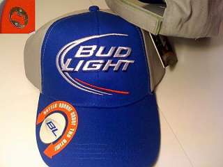 Official BUD Light Bottle opener Beer Cap Hat Ballcap Embroidered Logo 