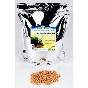 Dried Soy Beans  Organic Sprouting Seed   2.5 Lbs   High Germination 