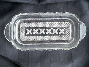 Glass Butter Dish Insert for Silverplate Dish  