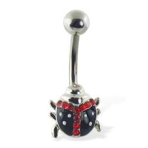  Lady bug belly button ring Jewelry