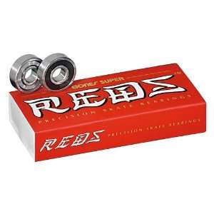 Bones Super Reds Bearings Quantity 16 Pack Size 8mm Skate Rated Better 
