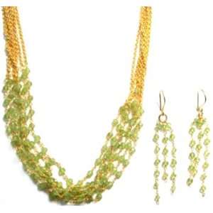 Primrose Gems 24K Gold Filled Multi Strand Necklace With 