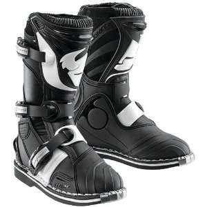   Dirt Bike Motorcycle Boots w/ Free B&F Heart Sticker Bundle   Black