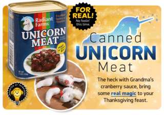 Canned Unicorn Meat (butchered unicorn plush inside)   New  