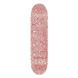    SKATEBOARDING IS NOT A CRIME Amaze Red Deck