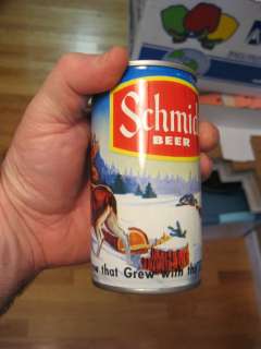 Schmidt Beer Cans Wild Life Steel Set of 21 Top Opened  