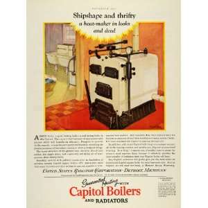  1927 Ad United States Radiator Capitol Boiler Appliance 