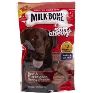  Milk Bone Chewy Treats   Filet Mignon   5.6 oz (Quantity 