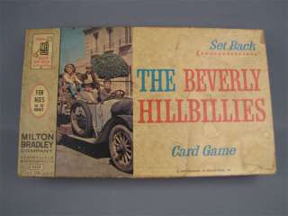Vintage 1963 Beverly Hillbillies Set Back Card Game  