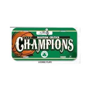  Boston Celtics NBA Champions License Plate ** Sports 