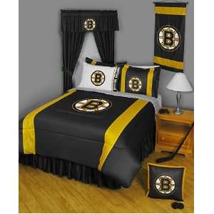  NHL Boston Bruins Comforter and Sheets 4 Pc Twin Bedding 