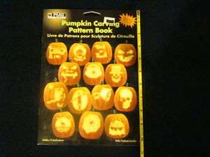 Halloween Pumpkin Carving Pattern Book 14 Stencils  